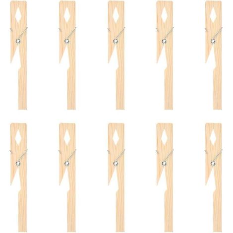 Pince Pour Tube À Essai - Bambou Naturel - Compatible Diamètre 10 À 20 Mm - Laboratoire Éducatif Et Professionnel - 10 Pièces (1/5)