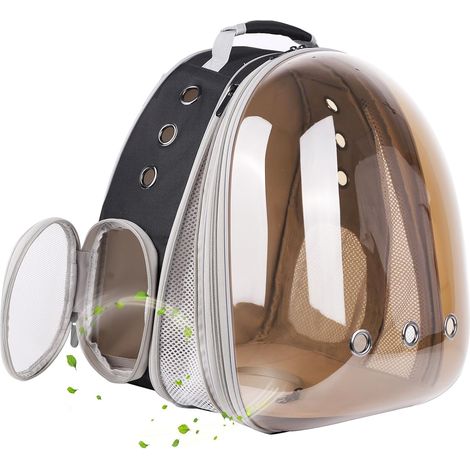 Sac à Dos pour Chat avec Une capacité de 9 kg, Extension Avant avec fenêtre Bulle Transparente pour Transporter des Chats de Petite à Grande Taille. (1/5)