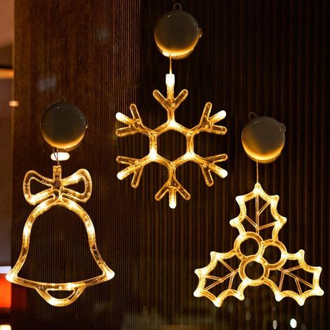Set of decorations of Christmas (3 pieces), garland bright of Christmas to cup, garland bright of Christmas to batteries (1/5)