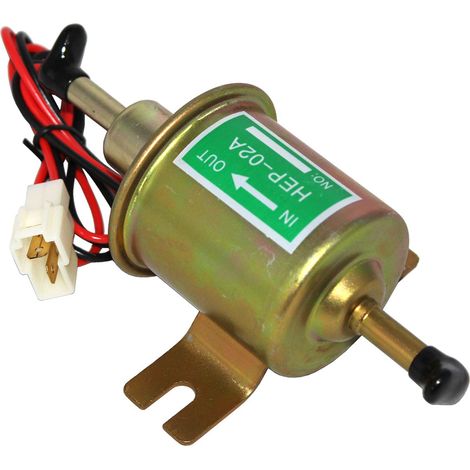 Pompe à carburant électrique universelle 12 V robuste en métal pour moteurs essence ou diesel (1/5)