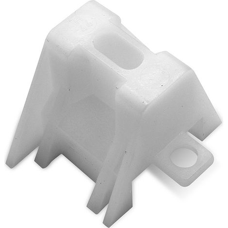 Faynot – Pack de 20 pontets en plastique blanc pour tôle AXEL – Longueur 45mm – Largeur 65mm – Revêtement PVC