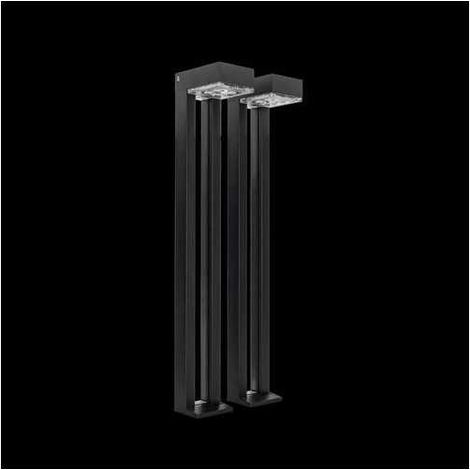 Baliza solar 100lm 4000k ip54 juego 2uds negro ASLO