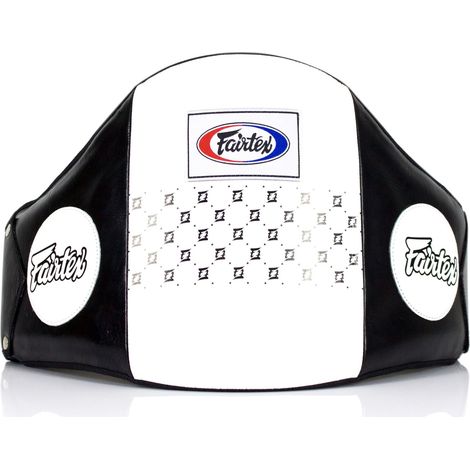 Cinturón de entrenamiento Fairtex BPV1 negro/blanco (1/4)