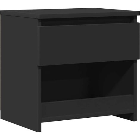 Maison Exclusive - Nachttisch Schwarz 40x30x39 cm Holzwerkstoff (1/5)