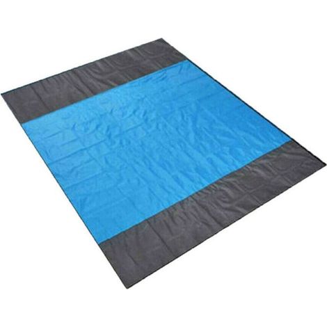 Couverture de plage 200,7 x 210,4 cm, imperméable, légère, pliable et transportable – Tapis de pique-nique surdimensionné pour extérieur, jardin, parc, herbe, voyages et randonnée (1/4)