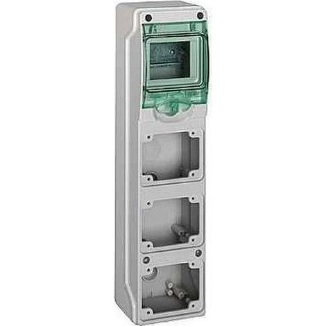 SCHNEIDER 13177  Mini box KAEDRA per prese industriali 98x392mm con 4 moduli