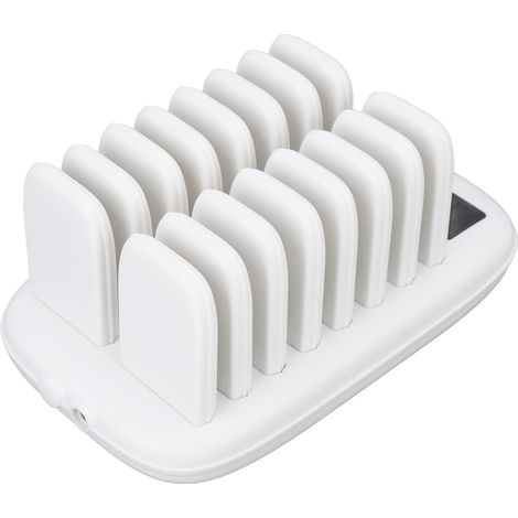 Système d'appel sans fil, 16 pagers, portée de 546 m, 2 modes de fonctionnement, commande tactile, pager pour restaurant, 100-240 V (1/5)