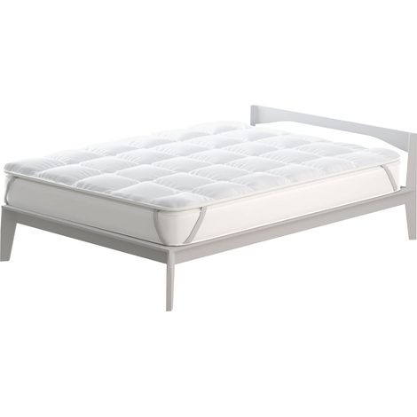 Topper trapuntato BASIC, Bianco, Singolo 80x195 cm (1/5)