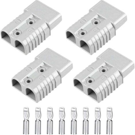 4 pièces 175A Connecteur Rapide Batterie, Rapide Prise de Connecteur, Batterie Connexion Rapide Prise, Bornes de Batterie de Voiture pour Voiture Camping-Car Caravane Moto Bateau