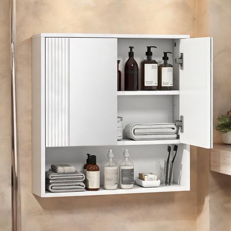 Meuble de salle de bain bianco en truciolato MDF 60 x 16 x 60 cm (1/5)