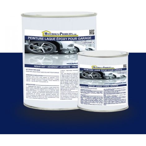 Peinture Laque Epoxy pour Garage - 1 Kg Bleu marine - MATPRO (1/5)