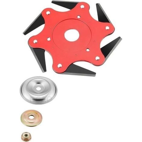 Tête de strimmage de Jardin, Accessoires de tête de Mauvaise Herbe, tête de Coupe Universelle de 6 Acier, Remplacement de la tête