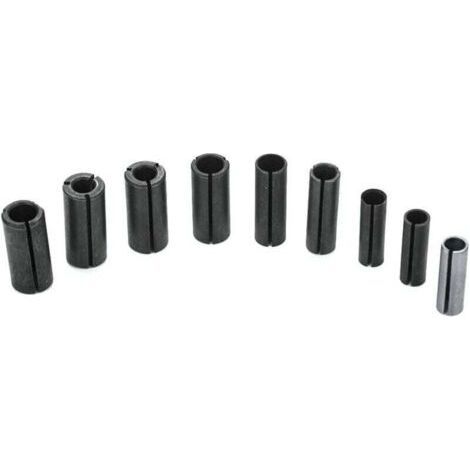Spannzangenadapter für Fräsfutter für die Holzbearbeitung, Spannzangenadapter, Schlitzhülse, Fräserhalter (1/4)