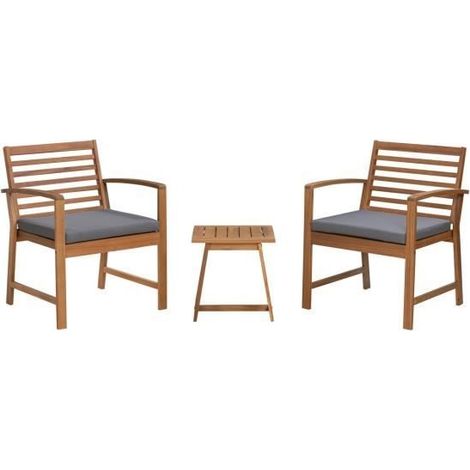 Mueble de jardín nivada cali madera de acacia certificado FSC cojines impermeables (1/4)