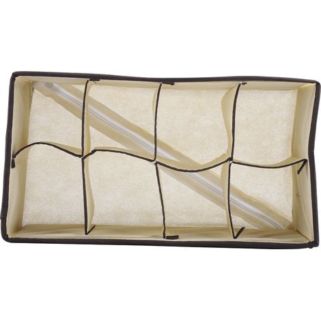 Boîte de rangement pour soutien-gorge, cravate et chaussettes avec séparateurs pour organiser les sous-vêtements. (1/5)