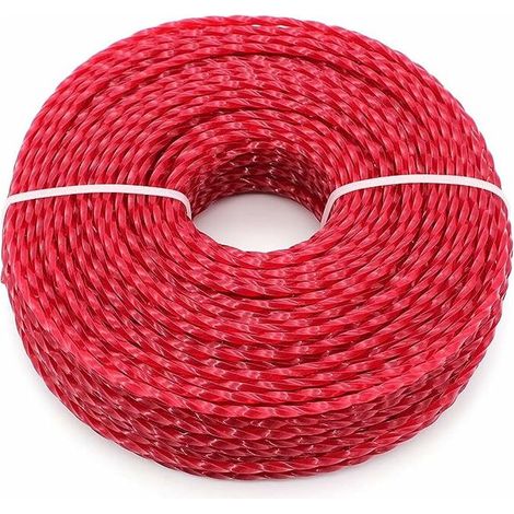 Fil Coupe Bordure Universel, Ligne de Trimmer Strimmer en Nylon 3.0 mm, Fil en Nylon Débroussailleuse Robuste pour Bosse Tête Tondeuse À Gazon de Jardinage. (1/5)