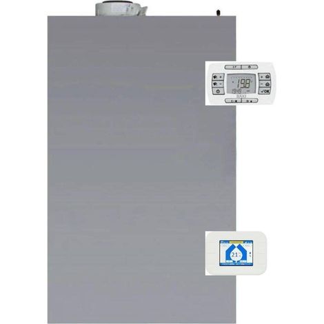 Baxi Chaudière à Condensation Encastrée Luna Air Wi-Fi 24 Kw Méthane/GPL avec Kit d'Évacuation des Fumées ADAPTATEUR DE DÉDOUBLEMENT - 24 Kw