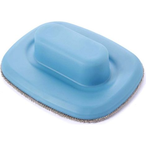 Brosse de nettoyage pour moustiquaires et écrans de fenêtre, utilisable à sec ou humide (bleue) (1/5)
