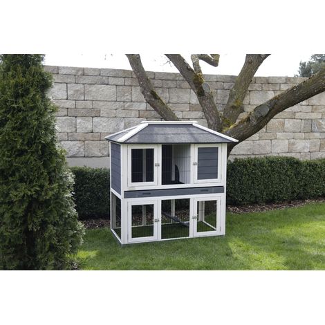 Kerbl Nagerstall Villa für Kleintiere Stall mit Freilaufgehege (1/6)