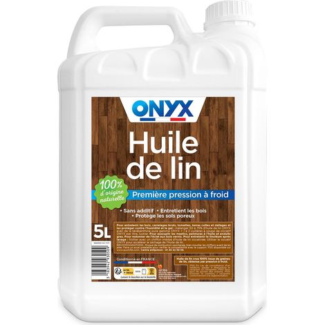 Huile De Lin Onyx 5l Protection Bois Naturelle - Onyx
