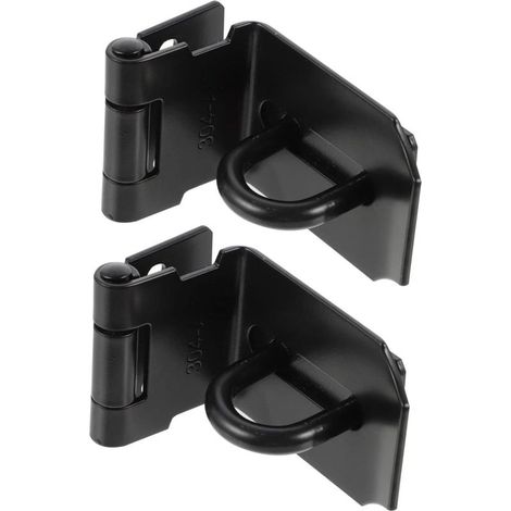 2 Pièces Boucle Moraillon De Cadenas à 90 Degrés Porte Coulissante Loquets De Serrure D'armoire Serrure à Moraillon Basculer Le Moraillon Acier Inoxydable Verrouiller Lourd (1/5)