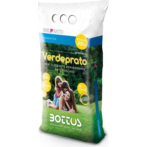 Verdeprato 11-0-0 + 6 Fe - Engrais pour la pelouse de 5 kg