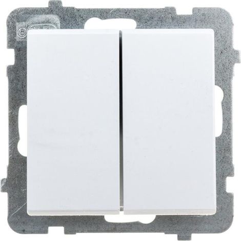 Conector de escalera doble Sonata, blanco mate ŁP-10R/m/75