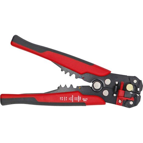 Dénudeur de fil automatique 8 pouces, coupe-câble réglable, pince à sertir les cosses isolées, outil de sertissage SJD1 rouge (1/3)