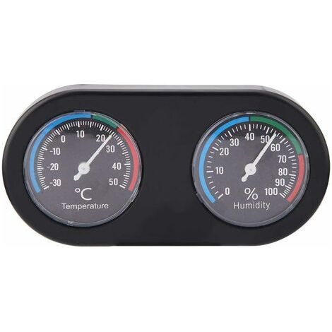 Température mini analogique hygromètre Forme Ronde thermomètre hygromètre for Reptile réservoir (1/5)