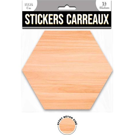 Lot de 4 Stickers effet béton ciré