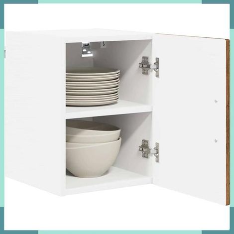 885222 Armoire de cuisine avec porte 2 pcs Bois ancien 30 x 31 x 40 cm (1/5)