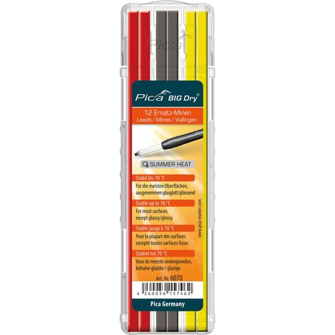 PICA 6070 - Estuche 12 minas BIG Dry para altas temperaturas
