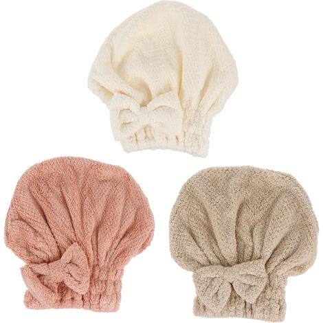 Pieces Hair Dryer Cap Quick Drying Towel Design Absorbent