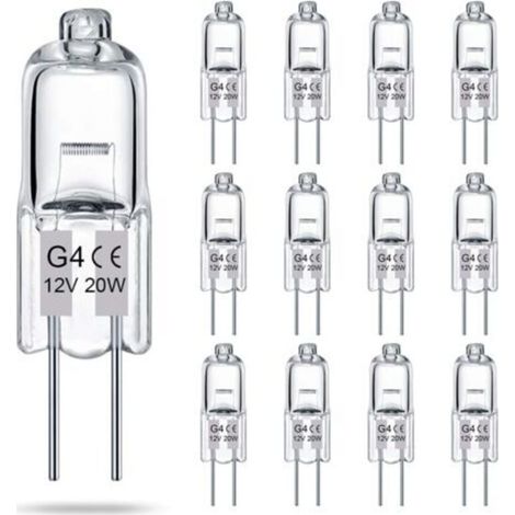 Packung mit 14 G4 klaren 2-Pin-Halogenlampen, 12V, 20W, JC T3 Zwei-Pin-Sockel, dimmbar, warmweiß 2700K, für die Landschaftsbeleuchtung.
