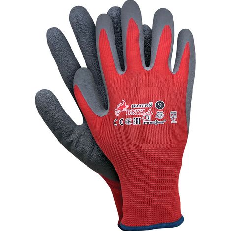 Arbeitshandschuhe Latex rot 10
