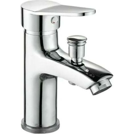 1 mitigeur de douche, robinet monotrou, double flux eau chaude/froide, alliage métallique, limiteur de température, conversion 2 sorties (1/4)