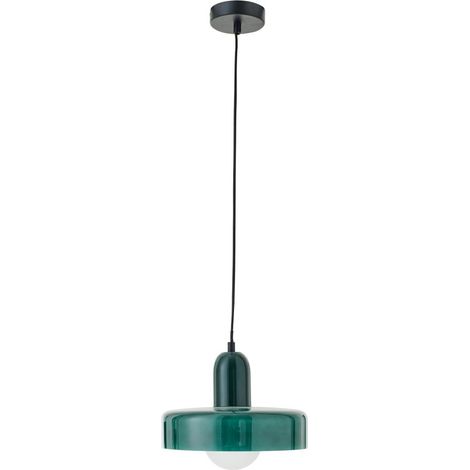 Suspension Design en Verre "Rétro" 25cm Vert (1/3)