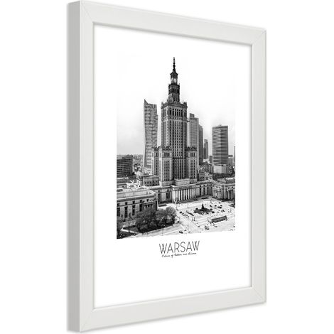 Quadro con cornice, Palazzo della Cultura di Varsavia - 40x60 (1/5)