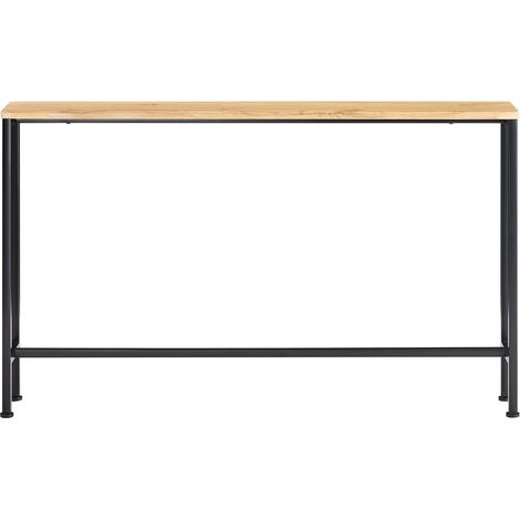 Mesa de Entrada Recibidor Grande Mesa de Consola Negro 120 x 20 x 81 cm FSB19-L-E SoBuy ES