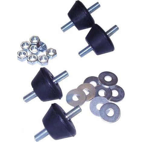 Antivibrationspads 4AS04 – 4er-Set – Tragkraft 320 kg – Naturkautschuk – Strukturierte Unterseite für sicheren Halt – EID (1/5)