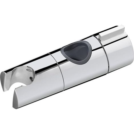 Support de pommeau de douche argenté pour rotation à 360°, compatible avec les barres de douche rondes de 18 à 25 mm, en ABS facile à nettoyer. (1/5)