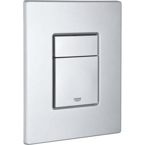 Plaque de Commande WC Compatible Grohe Skate Cosmopolitan Titanium Anti-Traces 38732BR0 Ortviai (1/3)