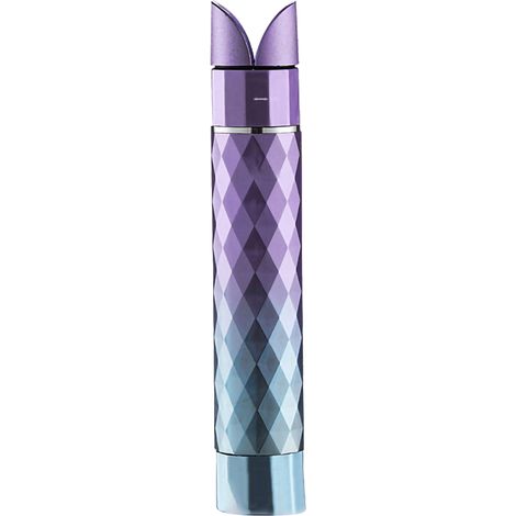 Fer à lisser portable chauffage rapide en forme de rouge à lèvres rétractable pour voyage AC 100-240V violet (1/5)