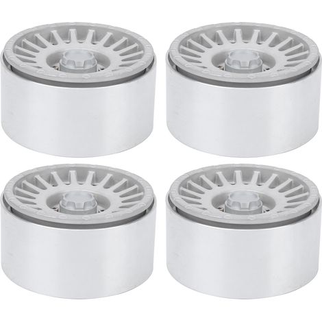 Jante en métal CNC de 2,2 pouces pour voiture RC 1/8 1/10, accessoire pour véhicule tout-terrain et crawler, couleur argent (1/5)