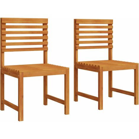 Lot de 2 Chaise de jardin，Chaise d'extérieur Marron 50 x 50 x 91cm CFW2074460 (1/5)