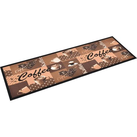 Maison Exclusive - Küchenteppich Waschbar Kaffee Braun 60x180 cm (1/5)