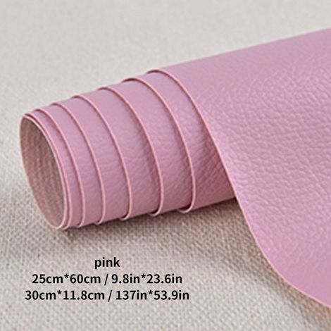 Lederflicken, 1 Rolle selbstklebende PU-Lederflicken, Erste-Hilfe-Set für Autositze, Sofas, Möbel, Jacken, Handtaschen, 50 x 137 cm, rosa