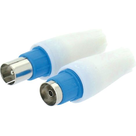 Scheda coassiale dritta ø 9,52 mm 1 femmina / 1 maschio