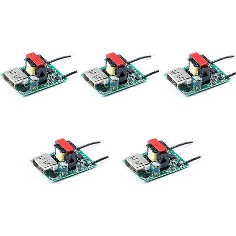 DC-DC-Abwärtswandler (5 Stück) Buck-Stabilisator 12 V/24 V/36 V/48 V/72 V auf 5 V 1 A, galvanisch getrenntes USB-Netzteil (1/5)