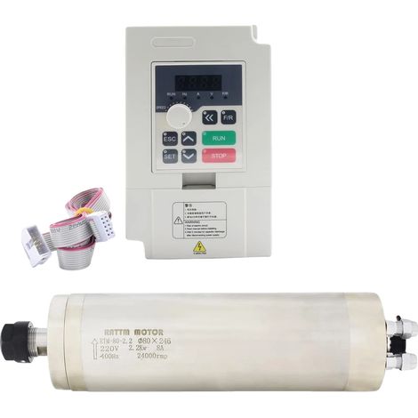 Moteur à broche, puissance de 2,2 kW, refroidi à l'eau, ajouter vfd (1/2)